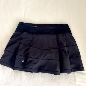 Lululemon Black Pleated Skirt